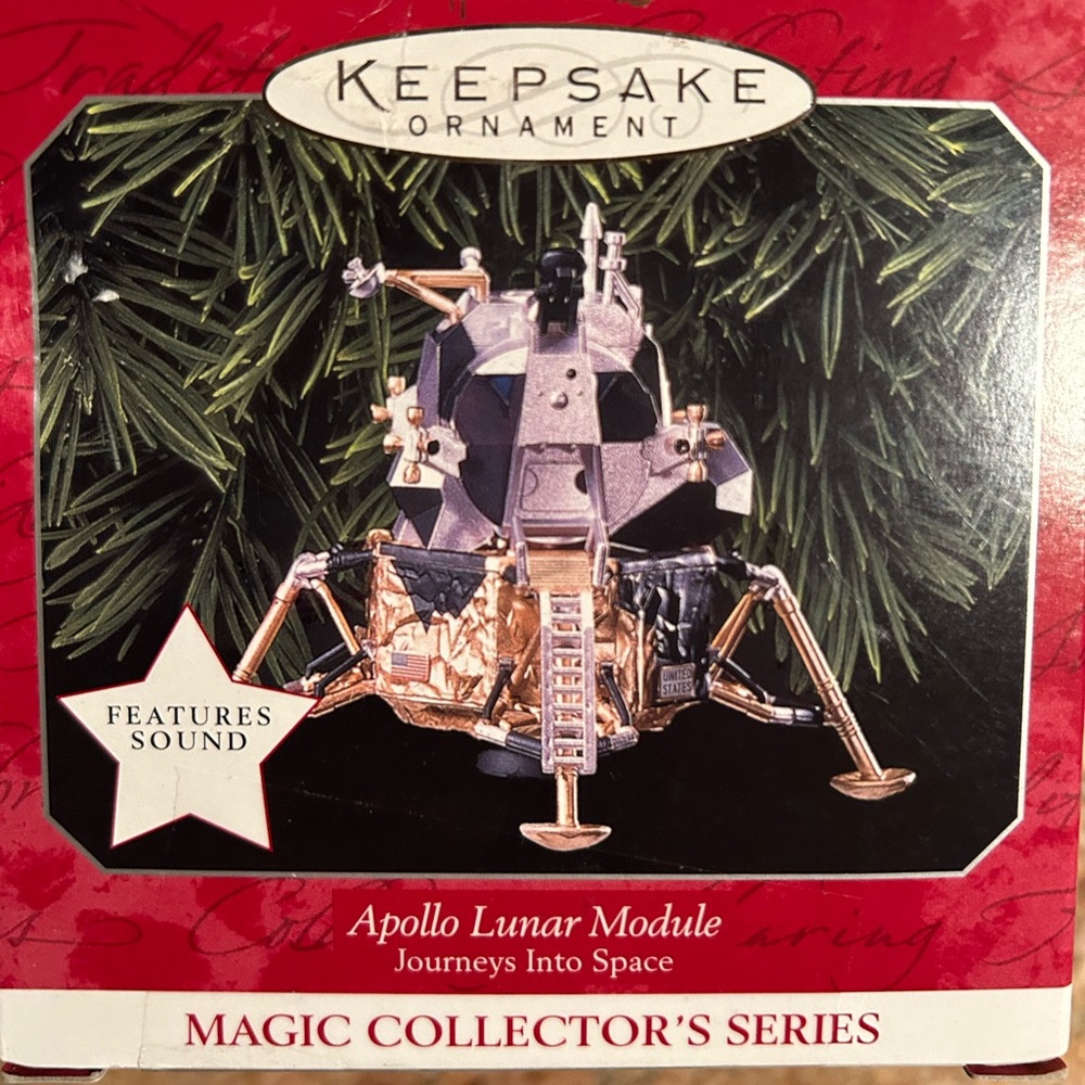 Hallmark 1998 Apollo Lunar Module #3 of Series Journeys Into Space Collection.